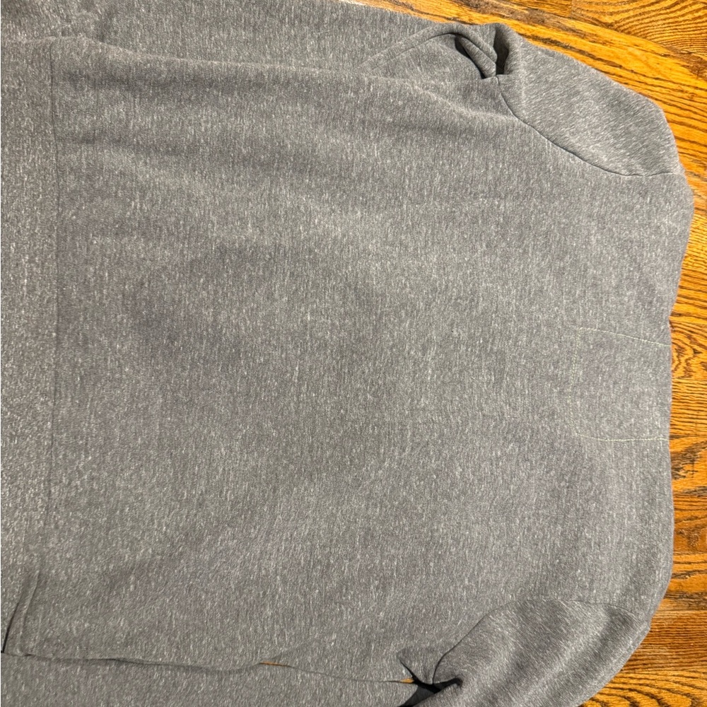 Aviator Nation Gray Zip Hoodie with Retro Yellow Orange red white stripes - Picture 10 of 14